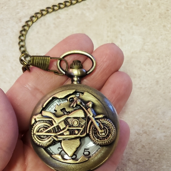 New motorcycle biker bike harley pocket watch - Picture 5 of 7